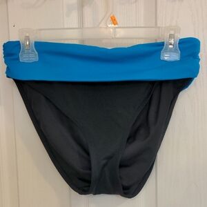 Tropical Escape Vibrant Blue and Black Swimwear